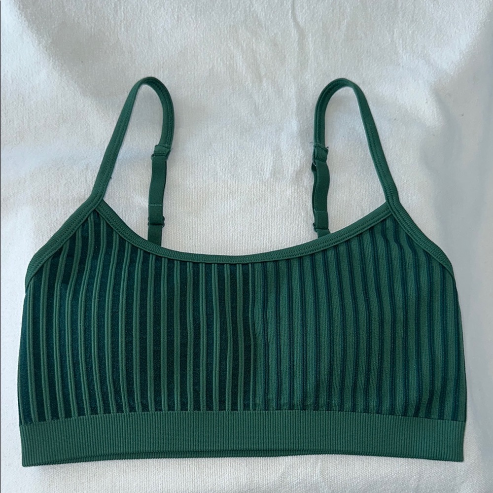 Aerie Green Striped Women's Bralette